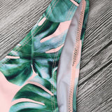 Leaves Print Bikinis Set For Women Swimwear 2024 Padded Push-Up Beachwear Bather Bathing Set Beachwear Summer Bikini Set Femme