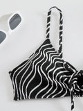High Waist Bikini 2026 Women Strappy Swimsuit Sexy Striped Swimwear Female Bathers Bathing Swimming Swim Suit Beachwear