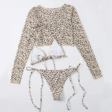 Toucheart Leopard For Women Swimsuit Items Halter Micro Bikini Top Separately Print Bathing Suit Brazilian Low Waist Beachwear