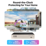 ZOSI 8-Channel AI Security Camera System With Human Vehicle Detection
