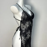 Women Lingerie Lace Underwear Transparent Erotic Costumes Red Split Sexy Dress For Sex Lady Sleepwear Plus Size Nightdress