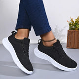 White Breathable Mesh Sport Sneakers Women Comfort Soft Bottom Non Slip Running Shoes Woman Plus Size 43 Lace Up Tennis Shoes