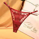 2026 Sweet And Sexy Thongs Breathable Thin Briefs For Woman Floral Patterned Thong Oversized Underwear трусы женские 부부생활 속옷