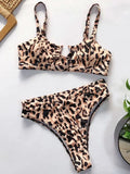 SnakeSkin Female Swimsuit High Waist Bikini Women Swimwear Two-pieces Bikini Set Hollow Out Bathing Suit Swim Wear Beachwear