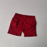 High Waisted Seamless Shorts Gym Shorts Women Fitness Sports Low Ribbed Band Workout Scrunch Butt Yoga Booty Running Short Pants
