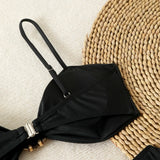 High Waist Bikini Women's Swimsuit Two-piece Bathing Suits Bandeau Woman Swimwear Trend Bikinis Sets Brazilian Beach Wear