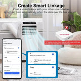 Tuya WiFi Zigbee Temperature Humidity Meter with External Probe Sensor Optional Digital LCD Screen Thermometer for Fish Tank