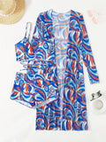Sexy Print Bikini 2026 Women High Waist Swimsuit Cover Up Swimwear Female Lady Bathing Suit Swimming Summer Beachwear