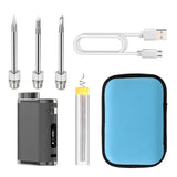Rechargeable Soldering Iron Wireless Battery Soldering Iron With USB Charging 1w75w High Power With 3 Tips For Outdoor Soldering