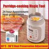 SUNATUR 700W rice cooker electric 600ml Cooking pots Multi cooker stew pot slow cooker portable soup pot Mini Porridge Cooker