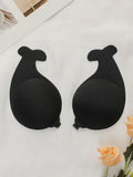Dolphin front buckle European and American breathable invisible silicone anti sagging bra gathering and lifting chest patch