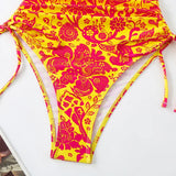 2026 Floral String One Piece Swimsuit Backless Sexy Swimwear Women Bathing Suit Female Swimming Summer Beachwear Bodysuit