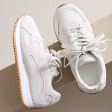 Gray Lace Up Sneakers for Women Breathable Mesh Sports Shoes Woman Autumn Winter Non Slip Soft Insole Vulcanize Shoes Mujer