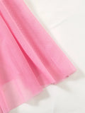 Ladies' Wine Red Countryside Style Wheat Ear Embroidery Semi Transparent Nightgown, Elegant and Comfortable, Bow Design ZA825066