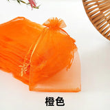 50pcs 7x9cm 9x12cm 10x15cm Sheer Organza Bags Wedding Party Candy Chocolate Bags Gift Pouches Jewelry Storage Drawstring Bags