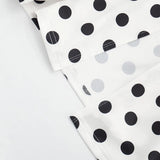 FDYOUI Elegant Bandage Polka Dot Patchwork Evening Dresses Women's 2026 Summer Off Shoulder High Slit Pleated Long Party Dress