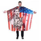 Hairdressing Coth Pattern Cutting Hair Waterproof Cloth Salon Barber Cape Professional Hair Stylist Retro Aprons Haircut Cape