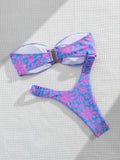 2024 Sexy Push Up Women Swimsuits Micro Bikini Female Swimwear Brazilian Bikini Set Thong Biquini Swim Suits Print Beachwear