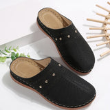 Lightweight Wedge Heel Mules Slippers Women Summer Hollow Out Slides Shoes Woman Plus Size Thick Sole Outdoor Sandals Female