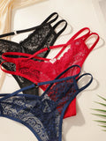 3-pack fashionable multi-color lace thong sexy Lingerie lightweight and easy to clean women's underwear C937