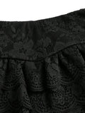 Women Lace Skorts High Waist Ruffle Layered Shorts Summer Gothic Casual Daily Short Pants Streetwear