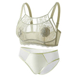 MOYISU Grande Taille Ultra Thin Bra Sheer Lingerie High Bust Anti Sagging Support Push Up Sexy Summer Bralette Large Cup Women