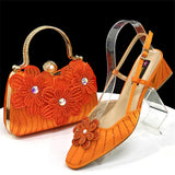Doershow Italian Shoe and Bag Set New 2025 Women Shoes and Bag Set In Italy GREEN Italian Shoes with Matching Bag HW1-1