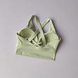 Women's Shock-Absorbing Yoga Sports Bra Summer Fitness Gathered Breasts Accessory Breathable Comfortable Yoga Sports Bra