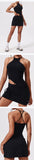 Tennis Suit Set Yoga Set Casual Outdoor Bra Golf Short Skirt Anti-light Running Pocket Fitness Suit Breathable Sports Tank Top