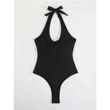 3D Flowers Extreme String Mini Micro Thong Women Swimwear One Piece Swimsuit Female Halter Padded Bather Bathing Suit Swim K7193