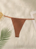 Minimalist and versatile hot selling sexy women's underwear oversized thong invisible underwear suitable for full dressing C2341