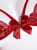 Sexi French Lace Bra And Panty Set Perspective Sex Erotic Costumes Lingerie Set Underwear Babydoll Dress Sexy Lingerie For Women