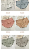 Pure cotton seamless underwear for girls mid-waist sweat-absorbent, breathable and anti-bacterial cotton crotch sports briefs
