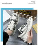 Sneakers Women Trends  Platform Shoes Lightweight Outdoor Sports Shoes Breathable Running Shoes Lace Up Casual