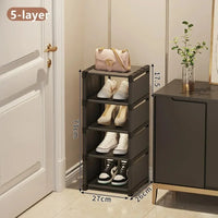 Multi-Layer Stackable Shoe Cabinet Shoes Storage Rack foldable free combination shoe rack For Entry Wall Corner Shoes Shelf