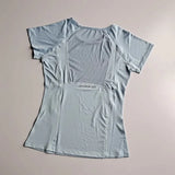 Women's Mesh Sports Fitness T-Shirt Quick Dry round Neck Pullover Short Sleeve Breathable Yoga Top for Workout And Fitness