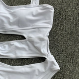 DEKA One Shoulder Swimsuit Women Swimwear Sexy Bikinis Female Biquini Hollowen Swim Suits Cut Out Bodysuit Bathingsuit Beachwear