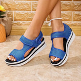 Women Summer Shoes  New Mesh Fish Platform Sandals Women's Open Toe Wedge Sandals Ladies Light Casual Shoes Zapatillas Muje