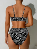 High Waist Bikini 2026 Women Strappy Swimsuit Sexy Striped Swimwear Female Bathers Bathing Swimming Swim Suit Beachwear