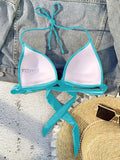 XS - XL Sexy 2025 Push Up Bra Cup Halter Bikini Top Female Swimsuit Women Swimwear Bather Bathing Suit Swim Solid Beach wear Top