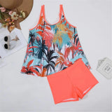 0XL - 4XL New Printed Bikini Plus Size Large Size Swimwear Women Swimsuit Female Two-Pieces Bikini Set Bather Bathing Suit V5901