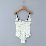 Sexy polka dot camisole for women, 2026 spring/summer design, slim-fit outerwear bodysuit JOXC