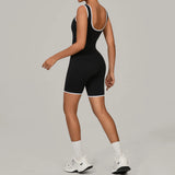 Women's Sports Jumpsuit Yoga Fitness Combination Lift Buttocks Bare Back High Elasticity Gym Sexy Sports Jumpsuit Gym Romper