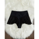 New Sexy Ruffled Mini MIcro Thong Bikini Bottom Swim Brief Women Swimwear Female Bather Brazilian Tanga Panties Underwear V4267