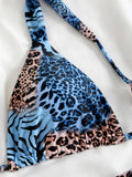 2025 Brazilian Thong Bikinis Strappy Swimsuit Women Sexy Printed Swimwear Female Bathers Swimming Bathing Swimming Swim Suit