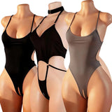 Sexy Adult Bodysuit Women's Open Butt Seduction Lingerie Maid Costume Role Play Erotic Babydolls Crotchless 18xxx Underwear 2026