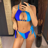 8 Colors Diamond Rhinestones Splicing Bikini Women Swimwear Female Swimsuit Two-Pieces Bikini Set Bather Bathing Suit Swim V5132
