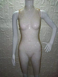 12 Colors New Sexy Mesh Diamond Crystal Turtleneck Dress Swimsuit Bikini Cover Up Nightclub Beach Cover Ups for Swimwear Women