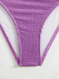 High Waist Bikini 2026 Women Sporty Swimsuit Solid Sexy Striped Swimwear Female Bathers Bathing Swimming Swim Suit Beachwear