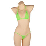 DEKA  Women Solid Transparent Micro Bikini Set Bandage Thong Underwear G-String Bra Mini Swimsuit Brazilian Swimwear Sleepwear